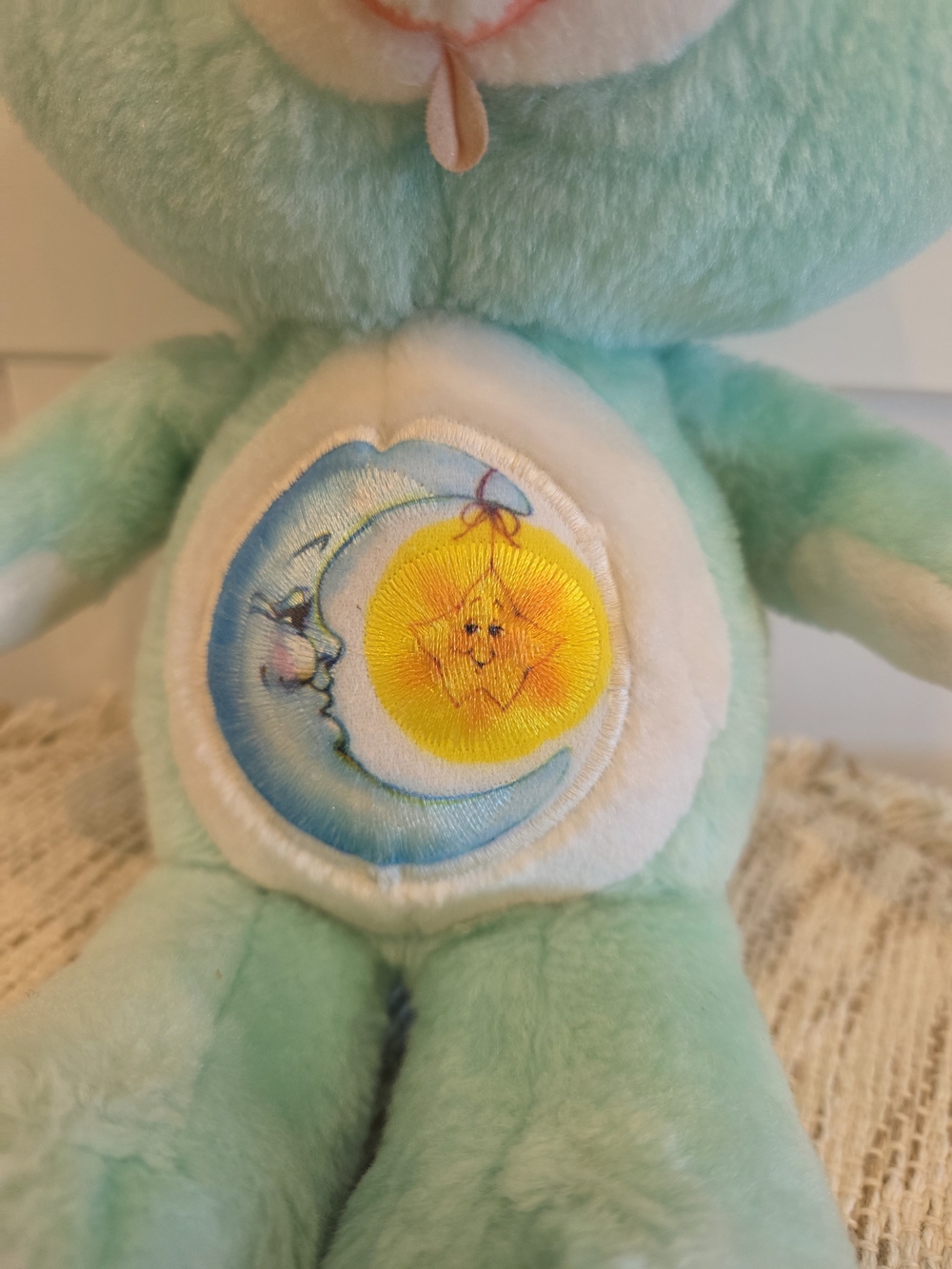 Care Bears Vintage 1983 Kenner Bedtime Bear Plush Stuffed Animal - Picture 2 of 5